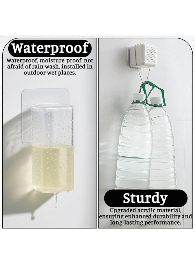 20PCS Heavy Duty Double Sided Tape Clear Nano Acrylic Mounting Pads, Super Strong Waterproof Removable Reusable Double Sided Adhesive Squares Pre-Cut for Wall Hanging Without Drilling Nails Screws, Residue Free Invisible Sticky Pads for Pictures Posters Wall Decor Shower Bathroom Kitchen Home Office Car DIY Craft Organization - Image 2